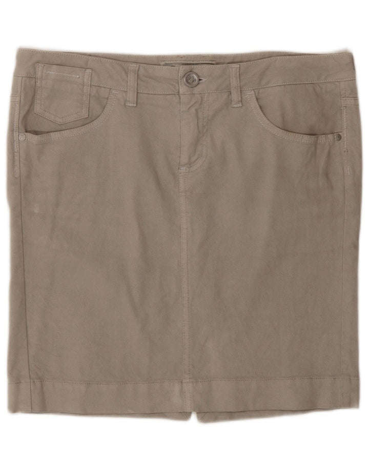 Murphy & Nye Mini saia jeans feminina W31 algodão cinza médio
