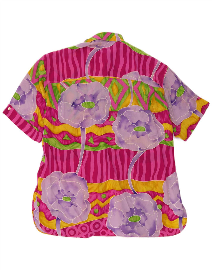 Camisa Longline Feminina Mario Pucci Cecconi IT 44 Médio Multicolorido Floral