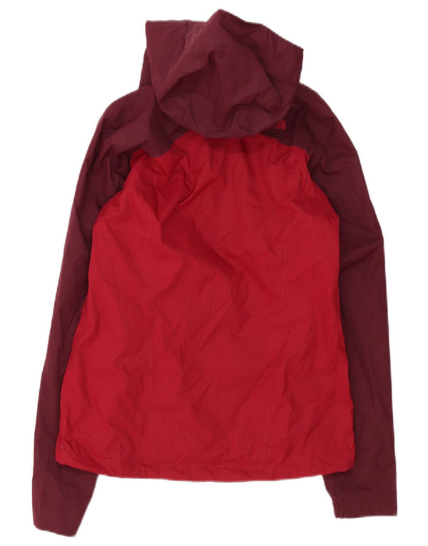 Jaqueta de chuva feminina com capuz The North Face UK 6 XS Borgonha Colourblock