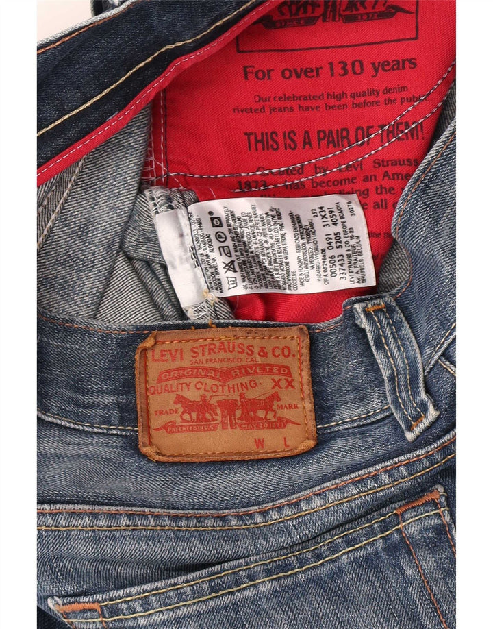 Shorts jeans masculino 506 da Levi's W31 algodão azul médio