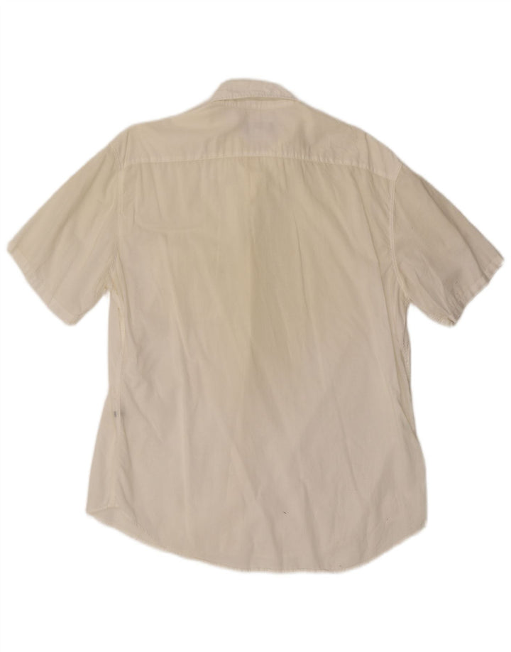 Camisa masculina de manga curta Armani Jeans branca média