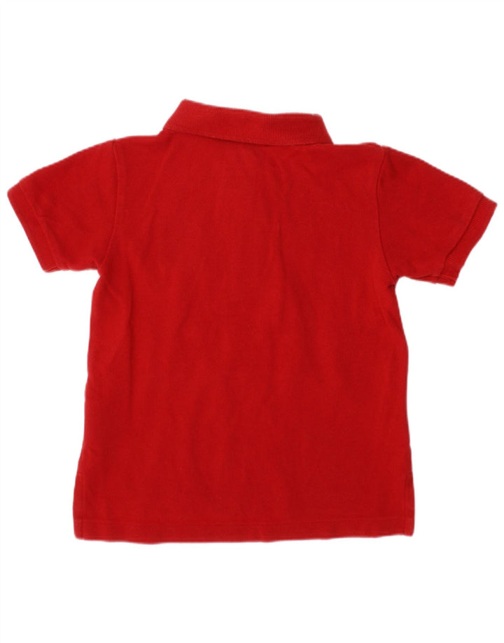 POLO RALPH LAUREN Camisa polo estampada para bebês meninos 12-18 meses algodão vermelho