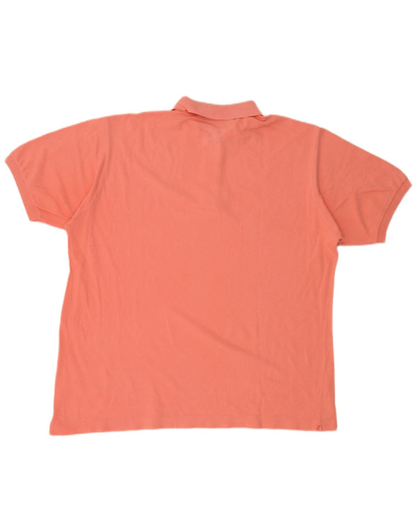 Camisa polo masculina Lacoste tamanho 7 2XL algodão rosa