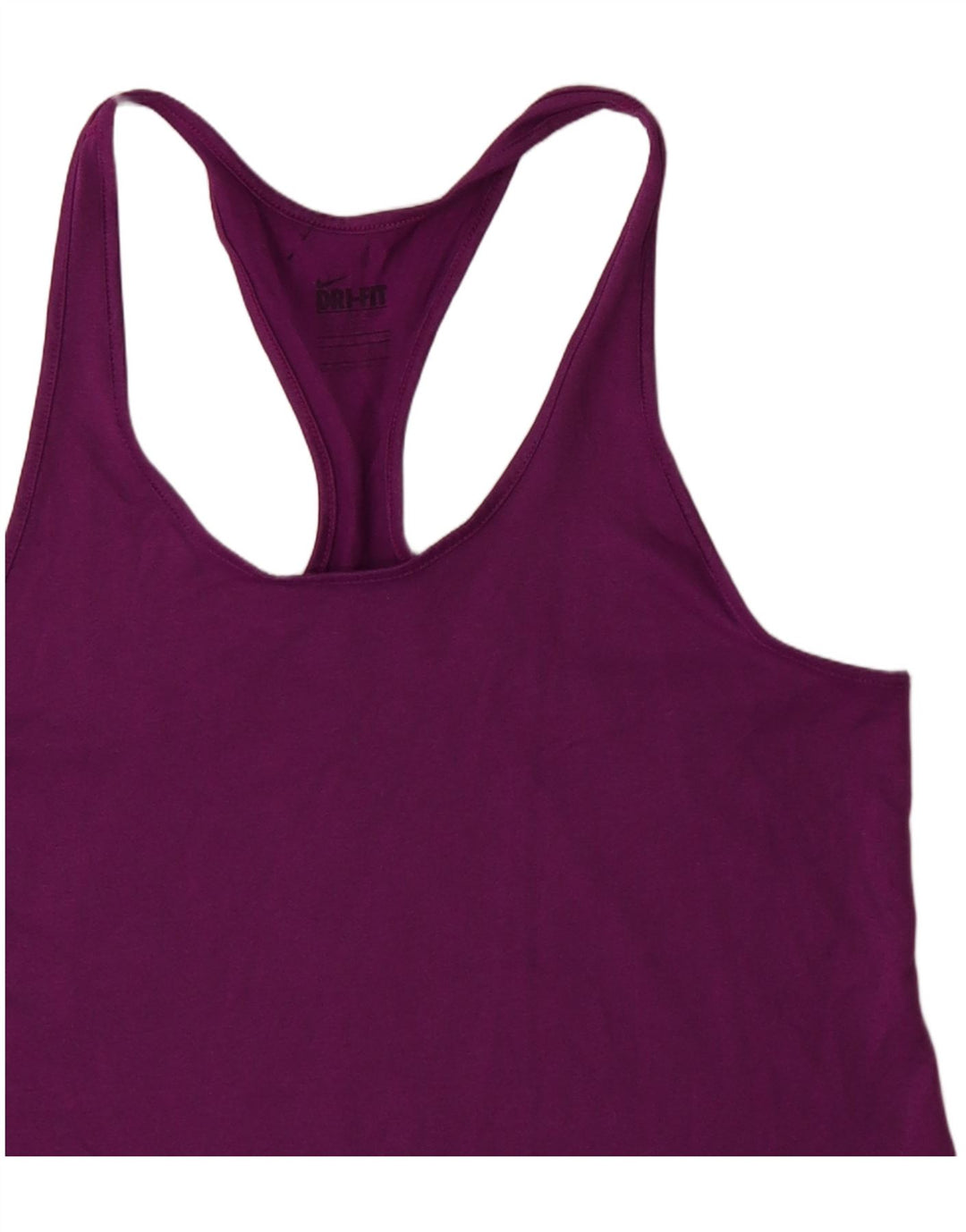 NIKE Womens Dri Fit Vest Top UK 8 Pequeno Roxo