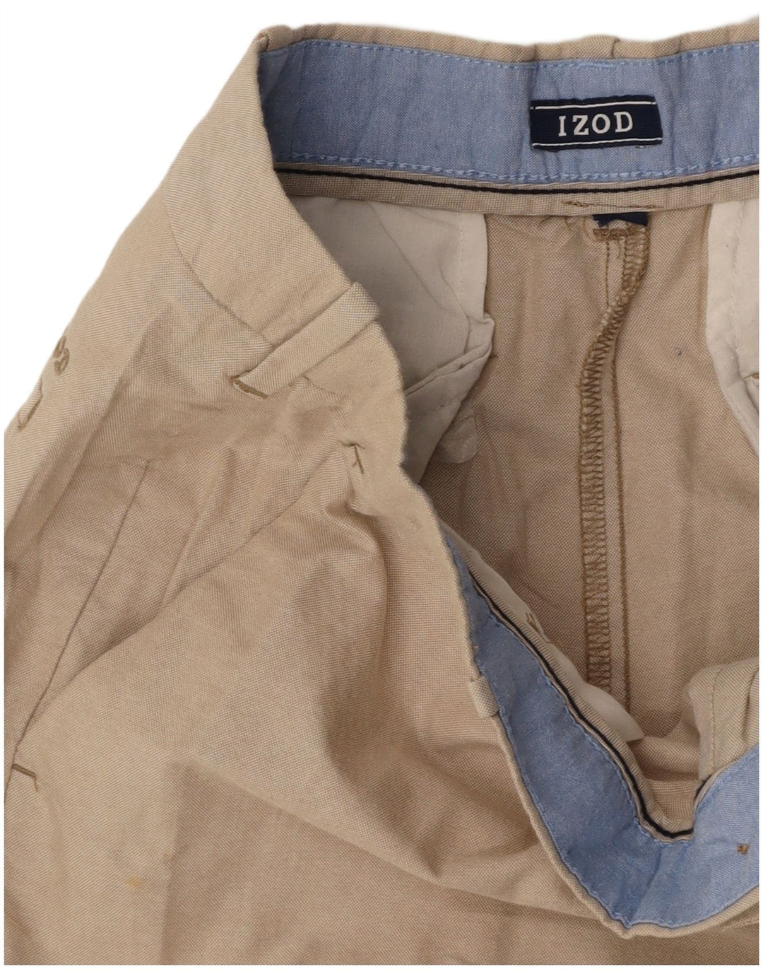 IZOD Mens Chino Shorts W30 Médio Bege