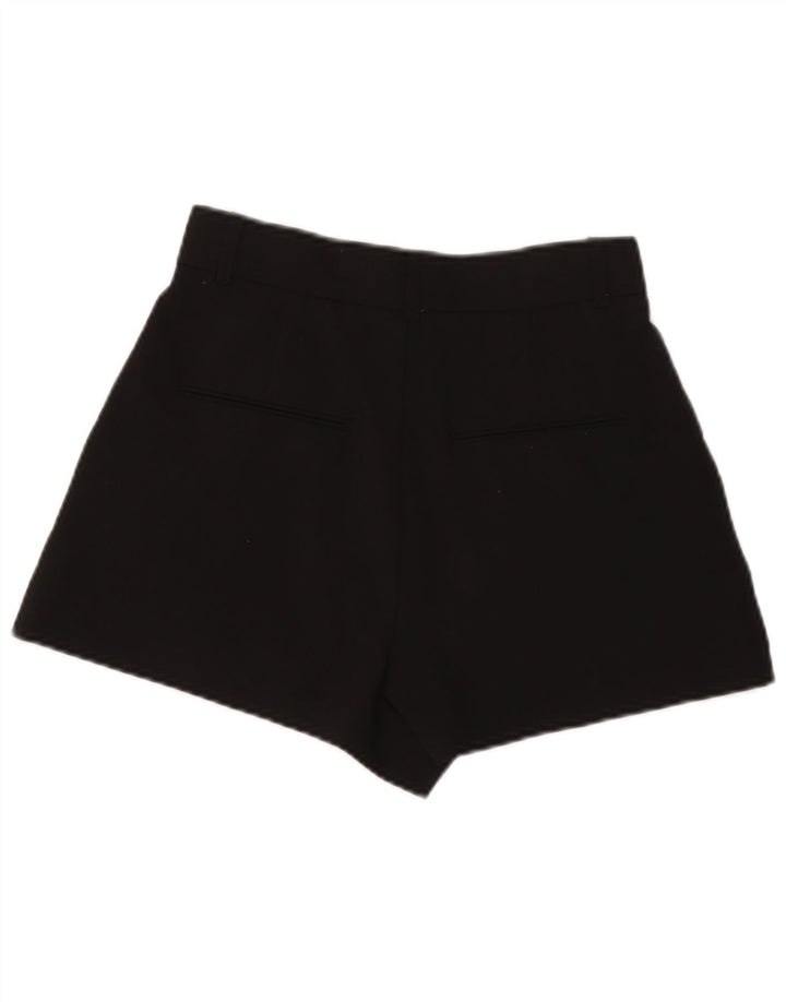 Zara Calça feminina cintura alta pequena W26 poliéster preto