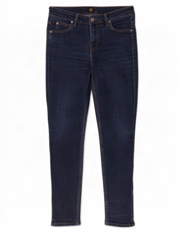 Lee Womens Scarlett Skinny Jeans W31 L27 Azul Marinho Algodão