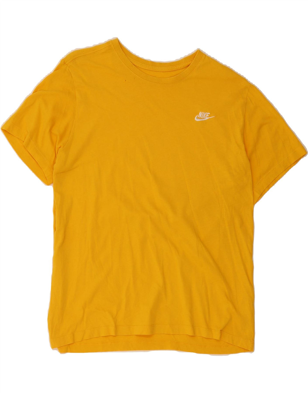 NIKE Mens T-Shirt Top Medium Yellow Cotton Vintage Nike and Second-Hand Nike from Messina Hembry 