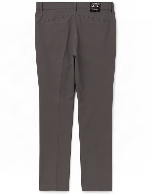 Adidas Mens Tapered Chino Calças W32 L32 Cinza Poliéster