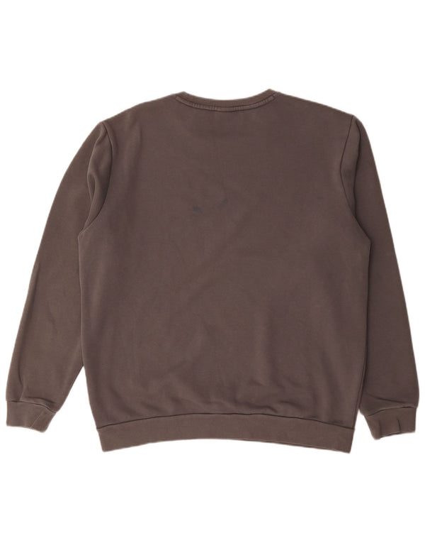 Puma moletom masculino jumper grande algodão cinza