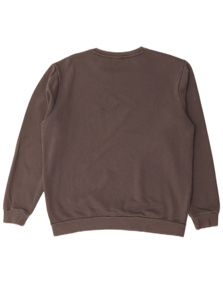 Puma moletom masculino jumper grande algodão cinza