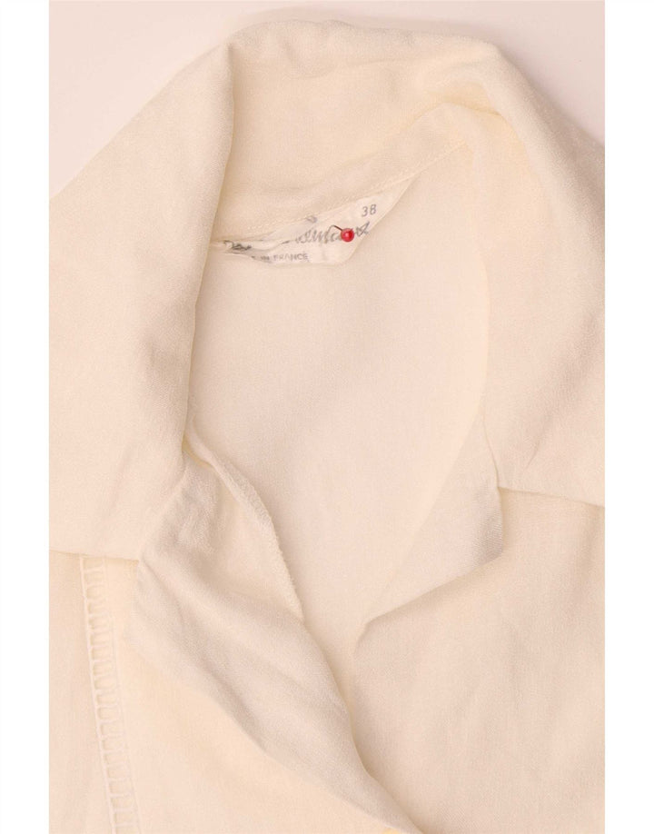 Camisa feminina vintage EU 38 médio branco