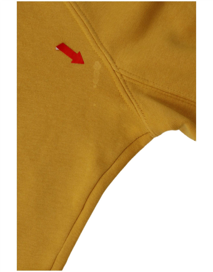 Nike Mens Moletom Jumper Pequeno Algodão Amarelo