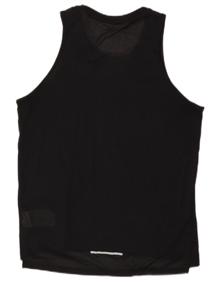 Nike Womens Dri Fit Vest Top UK 14 Médio Preto Poliéster