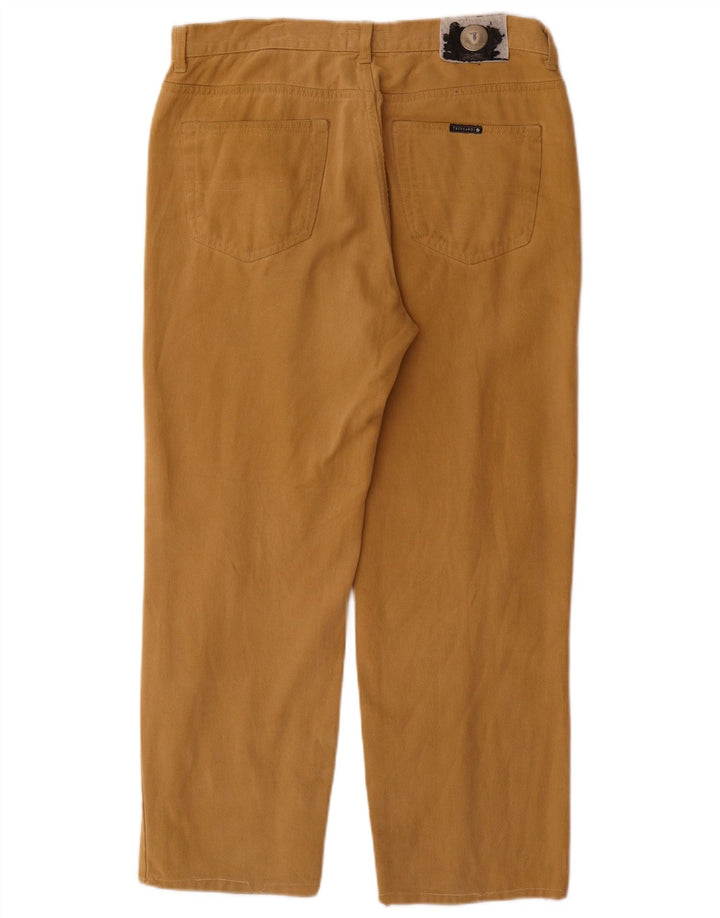 Jeans retos masculinos TRUSSARDI W32 L27 algodão bege