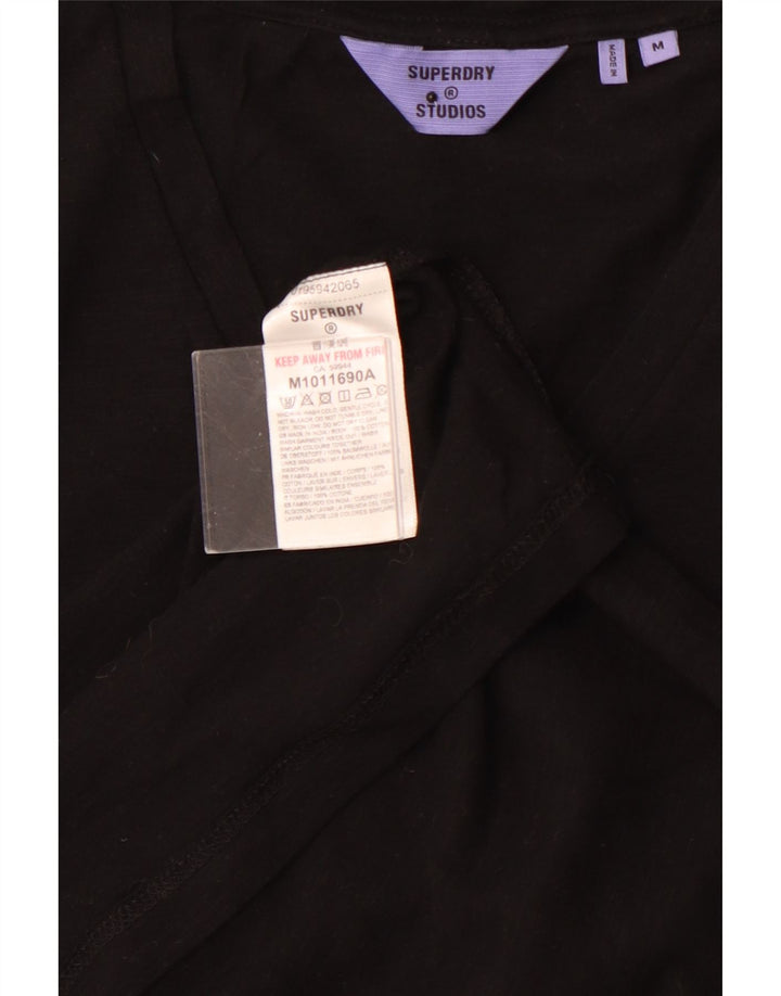 Camiseta masculina SUPERDRY Top médio algodão preto