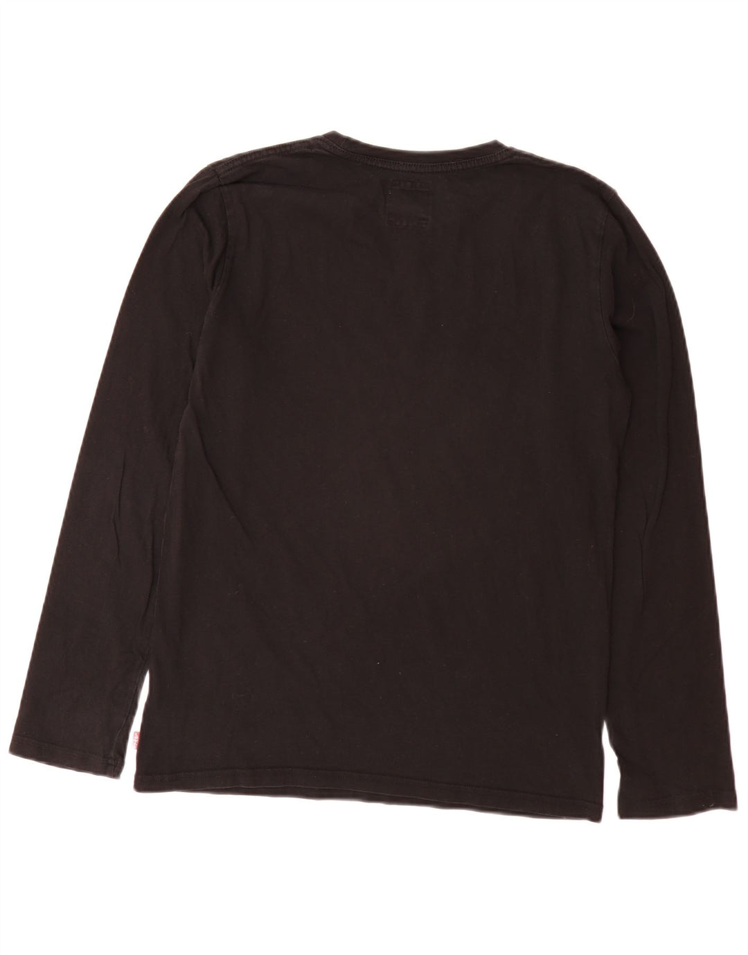 LEVI'S Boys Graphic Top manga comprida 15-16 anos algodão preto