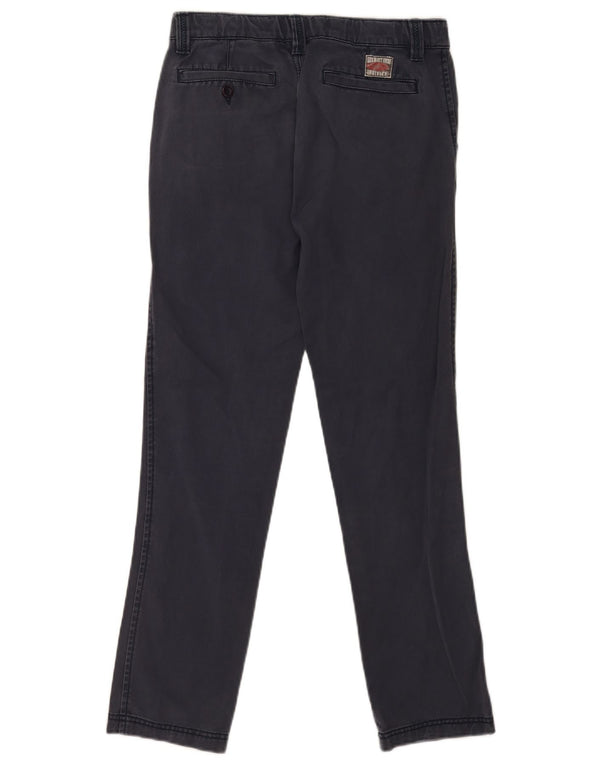 Calça Chino Slim Fat Face Meninas 12-13 Anos W28 L28 Azul Marinho Algodão