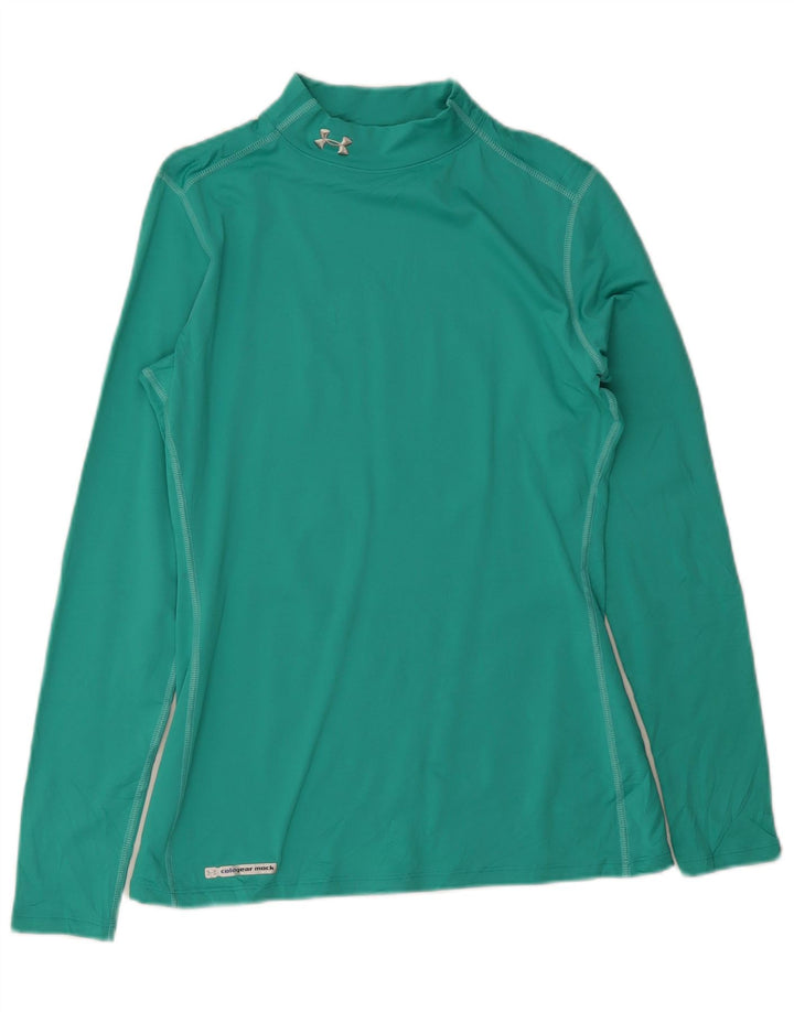 Under Armour Mens Heat Gear Top Manga Longa Grande Poliéster Verde