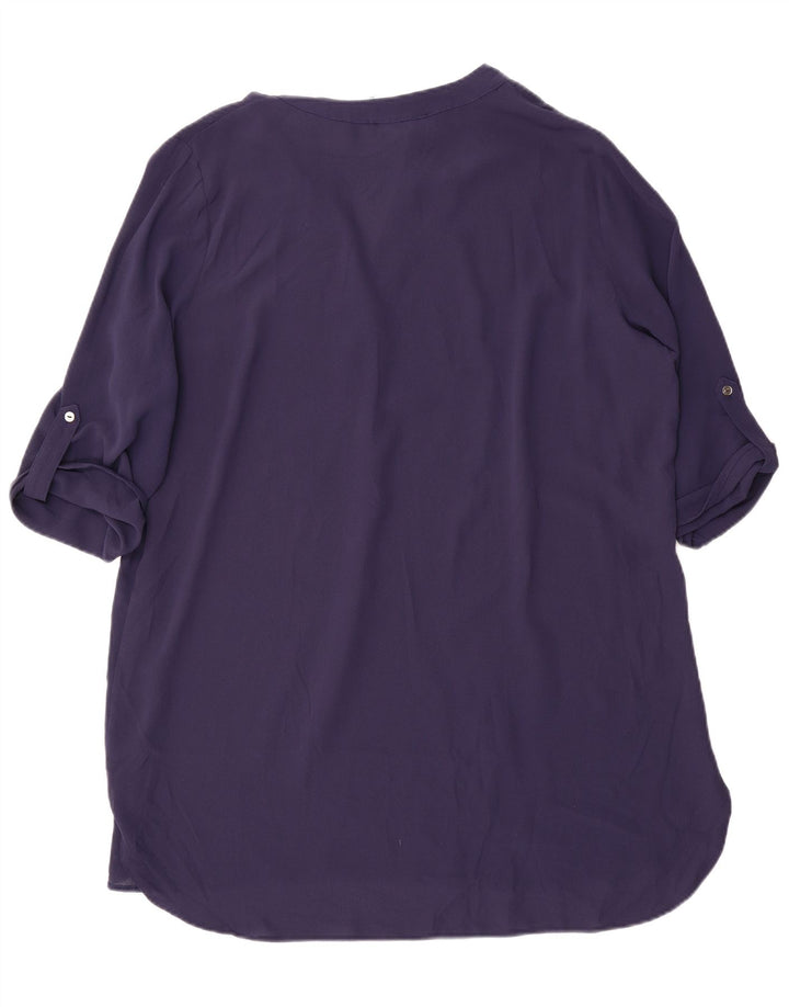 M&Co Vestido feminino grande com manga 3/4, Reino Unido 16, grande, azul marinho, poliéster