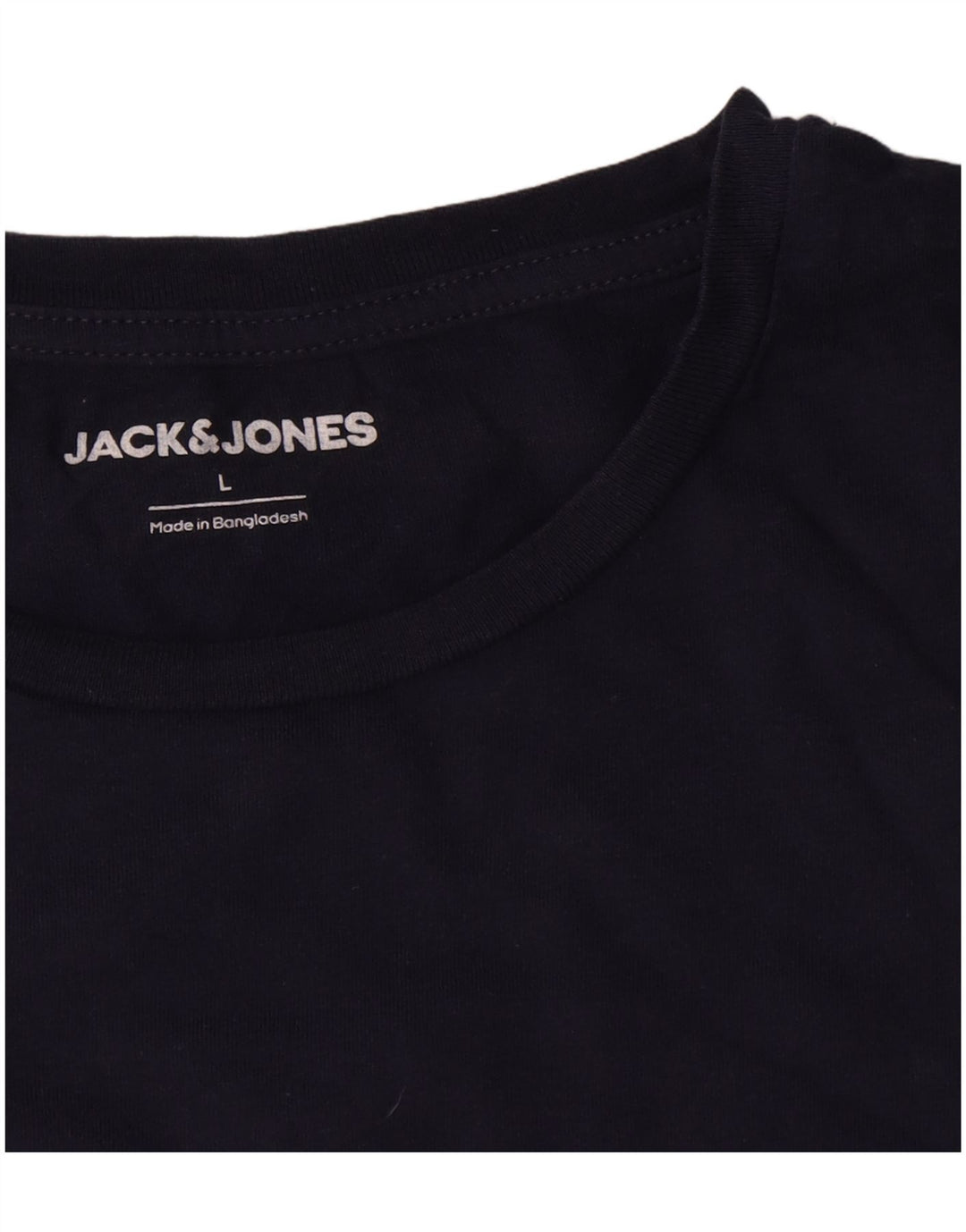 Camiseta masculina Jack & Jones grande algodão azul marinho