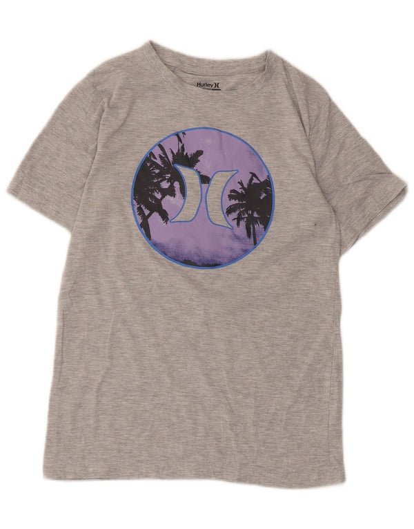 Camiseta Hurley Boys Graphic 12-13 Anos Cinza Algodão