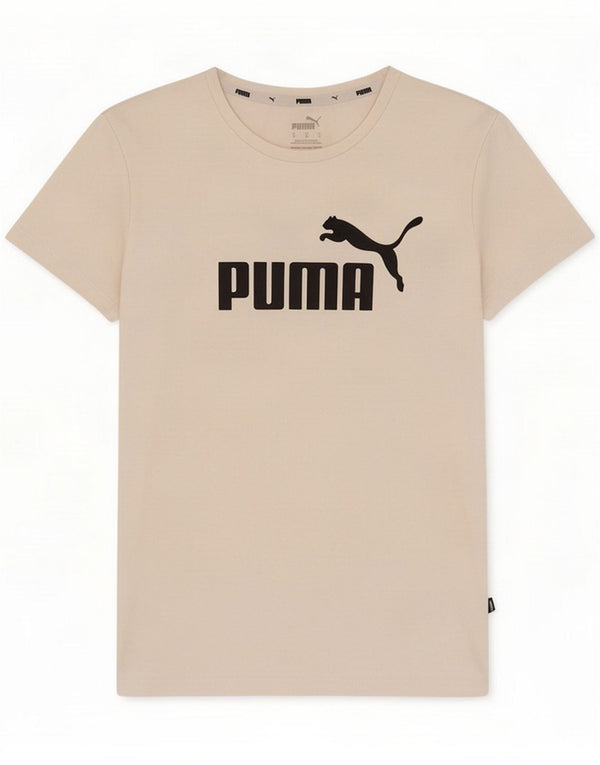 Puma Camiseta feminina gráfica Top UK 12 Algodão branco médio
