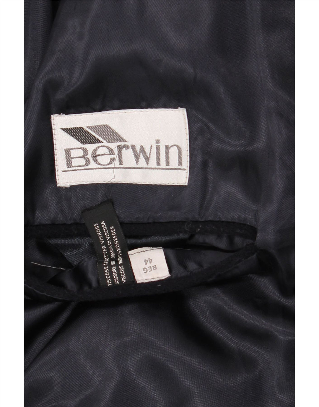 VINTAGE Mens Overcoat IT 44 XS Navy Blue Vintage Vintage and Second-Hand Vintage from Messina Hembry 