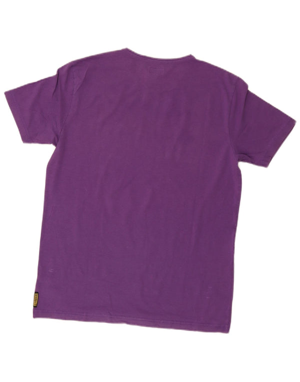Camiseta feminina Armani Jeans com estampa gráfica UK 20 2XL algodão roxo