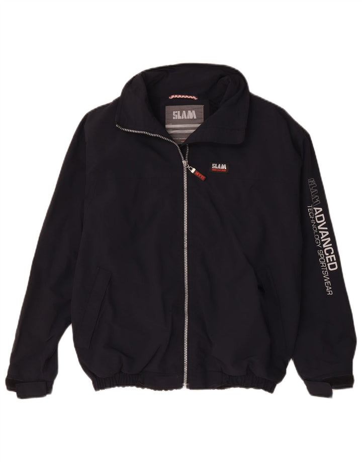Jaqueta de chuva gráfica Slam Boys 14-15 anos azul marinho nylon
