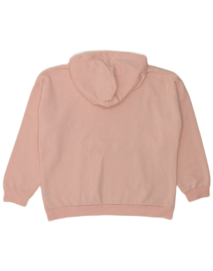 Pulôver com capuz feminino Fila UK 18 XL rosa poliéster