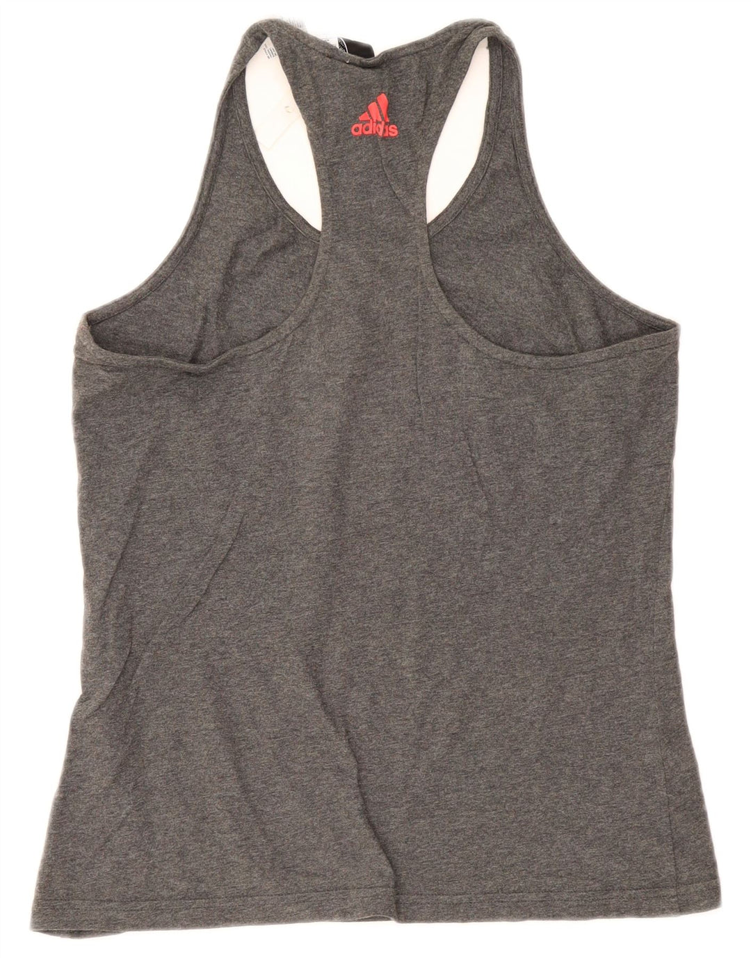 Adidas Womens Graphic Vest Top UK 12/14 Médio Cinza Algodão