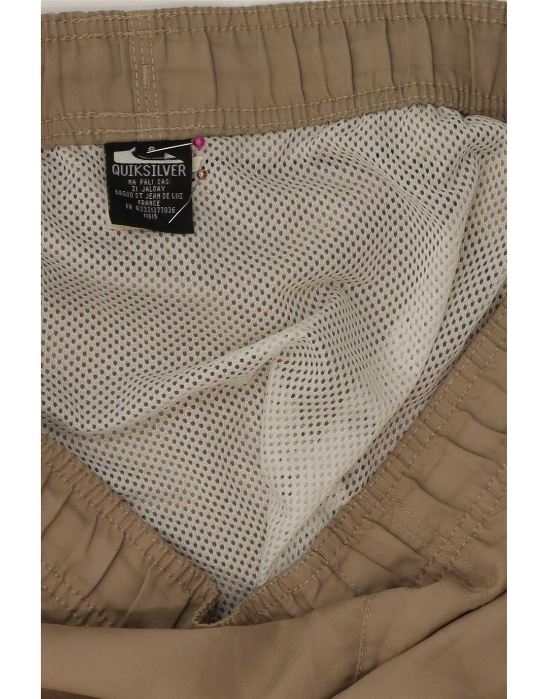 Quiksilver Shorts de natação masculino gráfico pequeno poliéster bege