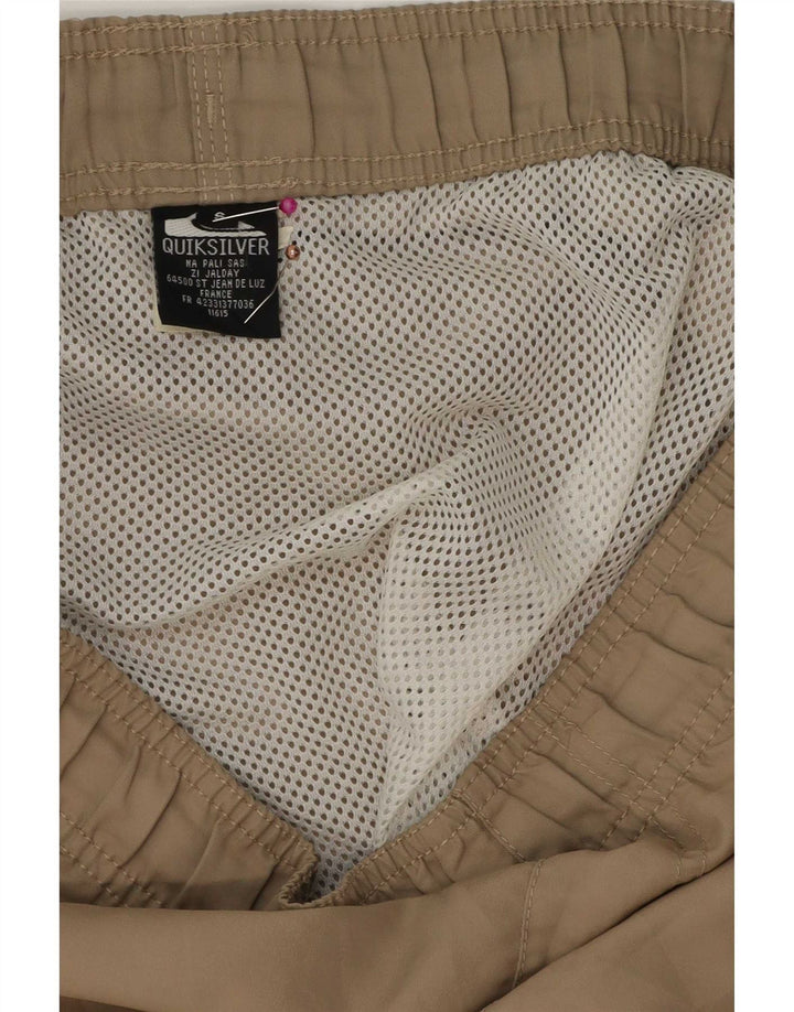 Quiksilver Shorts de natação masculino gráfico pequeno poliéster bege