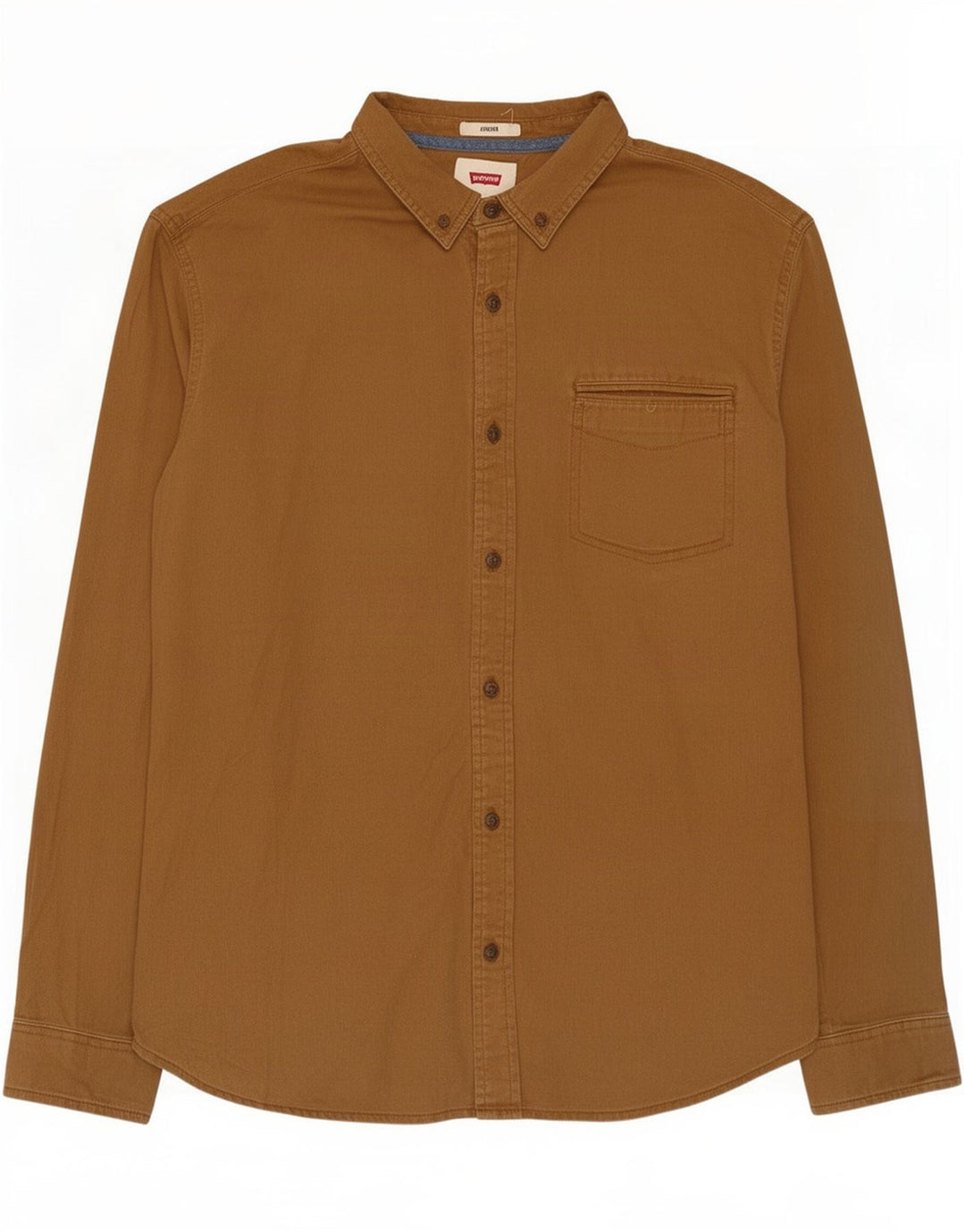 Camisa Stretch Masculina Levi's Grande Algodão Bege