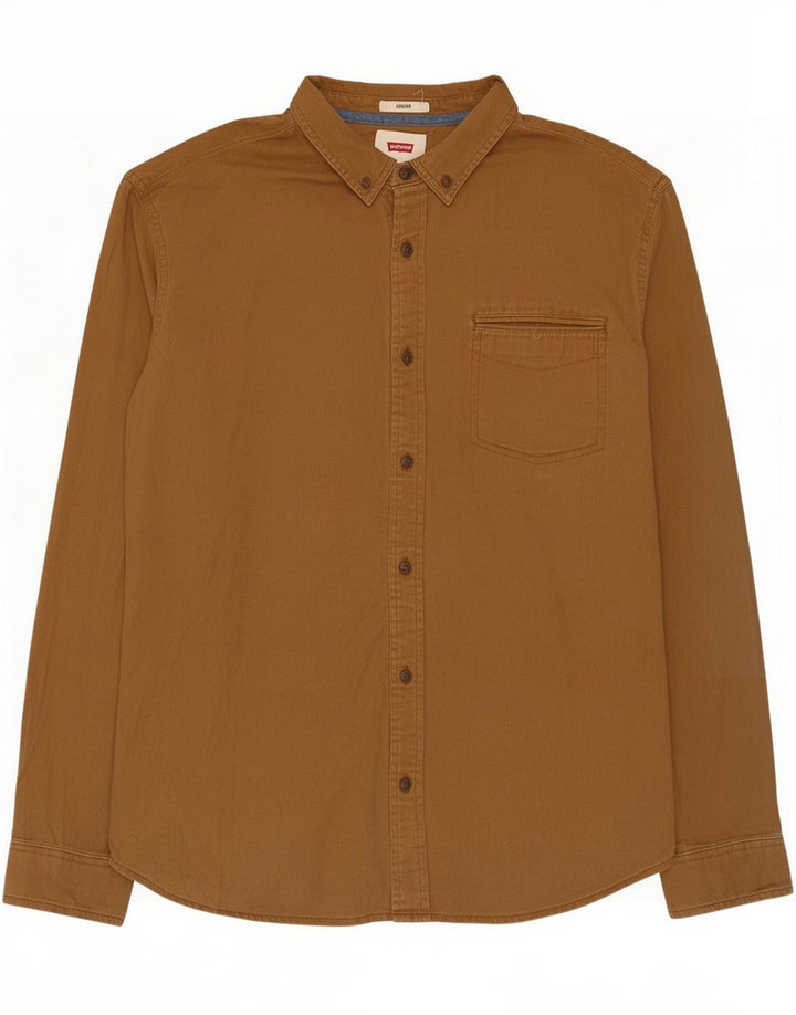 Camisa Stretch Masculina Levi's Grande Algodão Bege