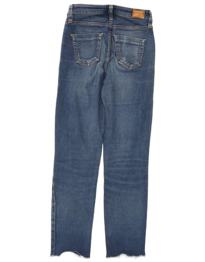 Jeans slim feminino GUESS W25 L27 algodão azul