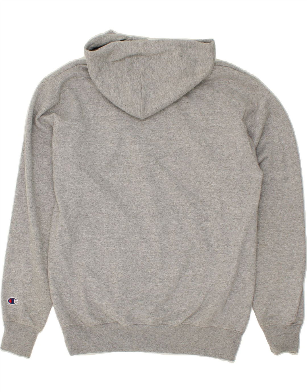 CHAMPION Mens Graphic Hoodie Jumper Medium Grey Vintage Champion and Second-Hand Champion from Messina Hembry 