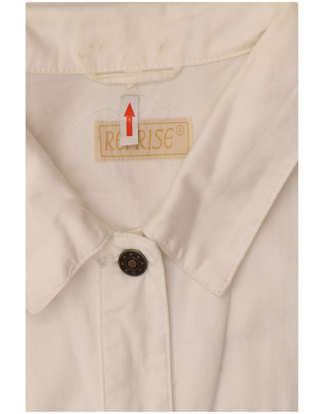 Colete jeans feminino Reprise IT 46 grande algodão branco