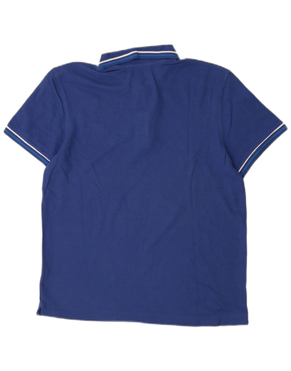 Camisa polo masculina Lotto algodão azul médio