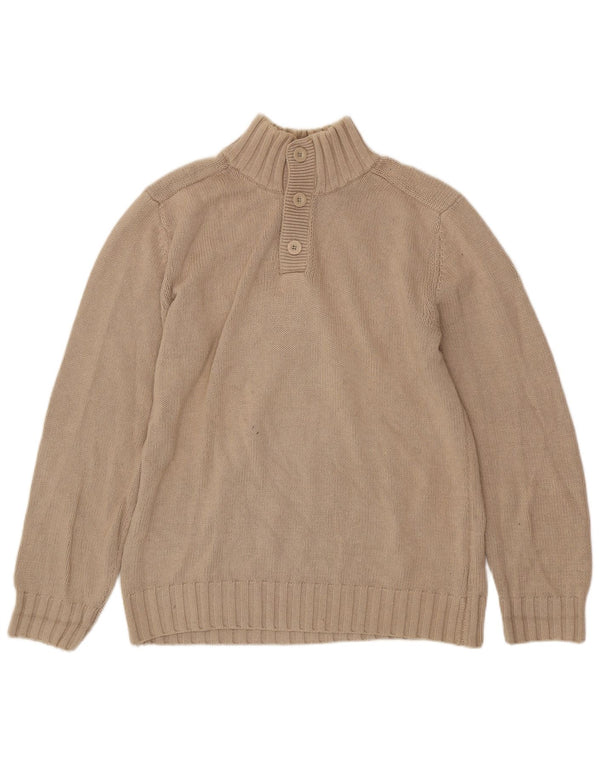 Suéter masculino NORTH SAILS com gola redonda e lã bege 2XL