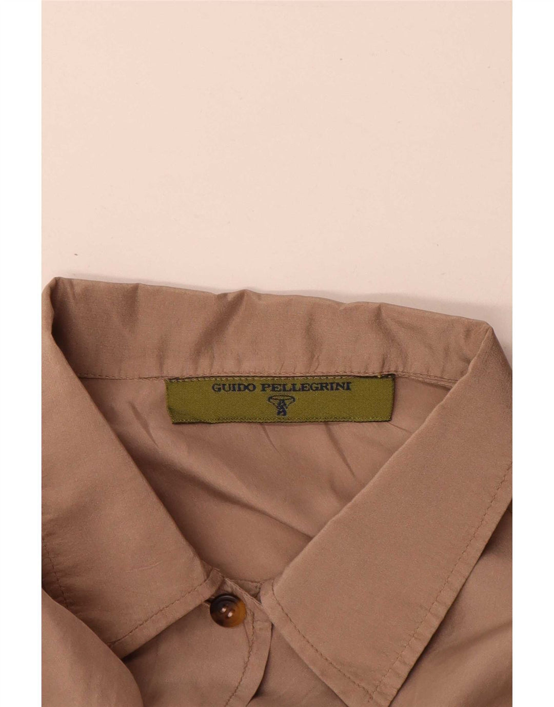 Camisa oversized feminina vintage com palangre IT 44 bege médio