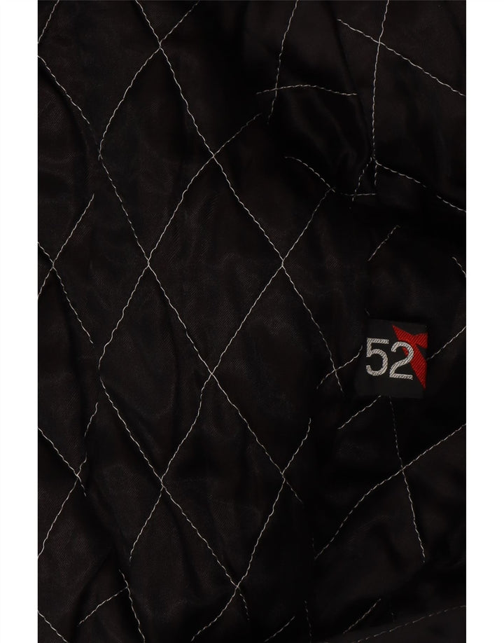 Jaqueta de couro masculina Dainese IT 52 grande couro preto