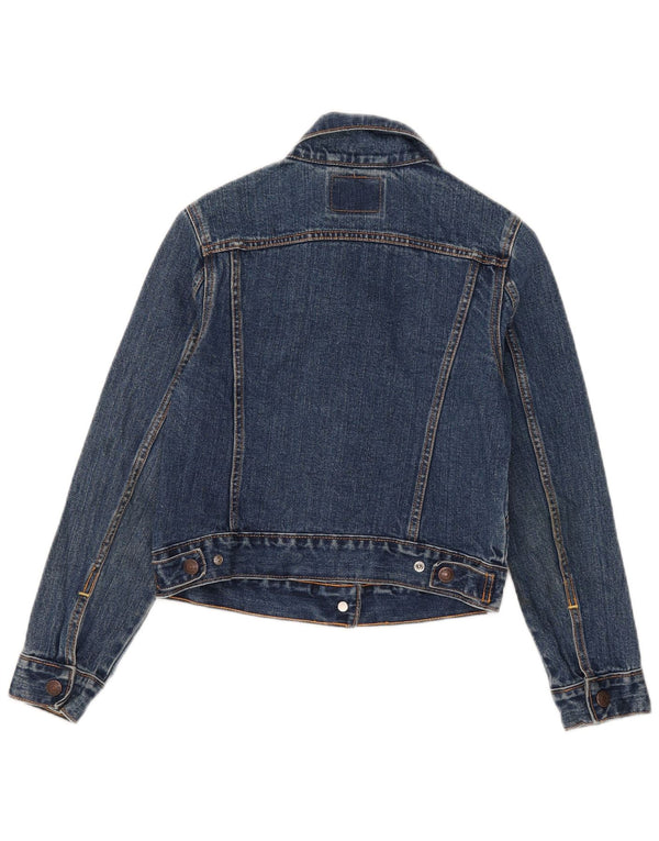 Jaqueta jeans feminina Levi's 7-8 anos grande algodão azul