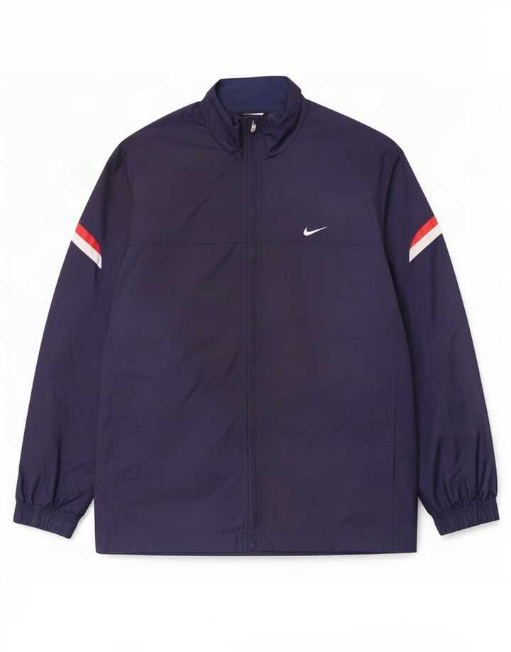 Jaqueta de chuva masculina Nike UK 39/41 médio azul marinho nylon
