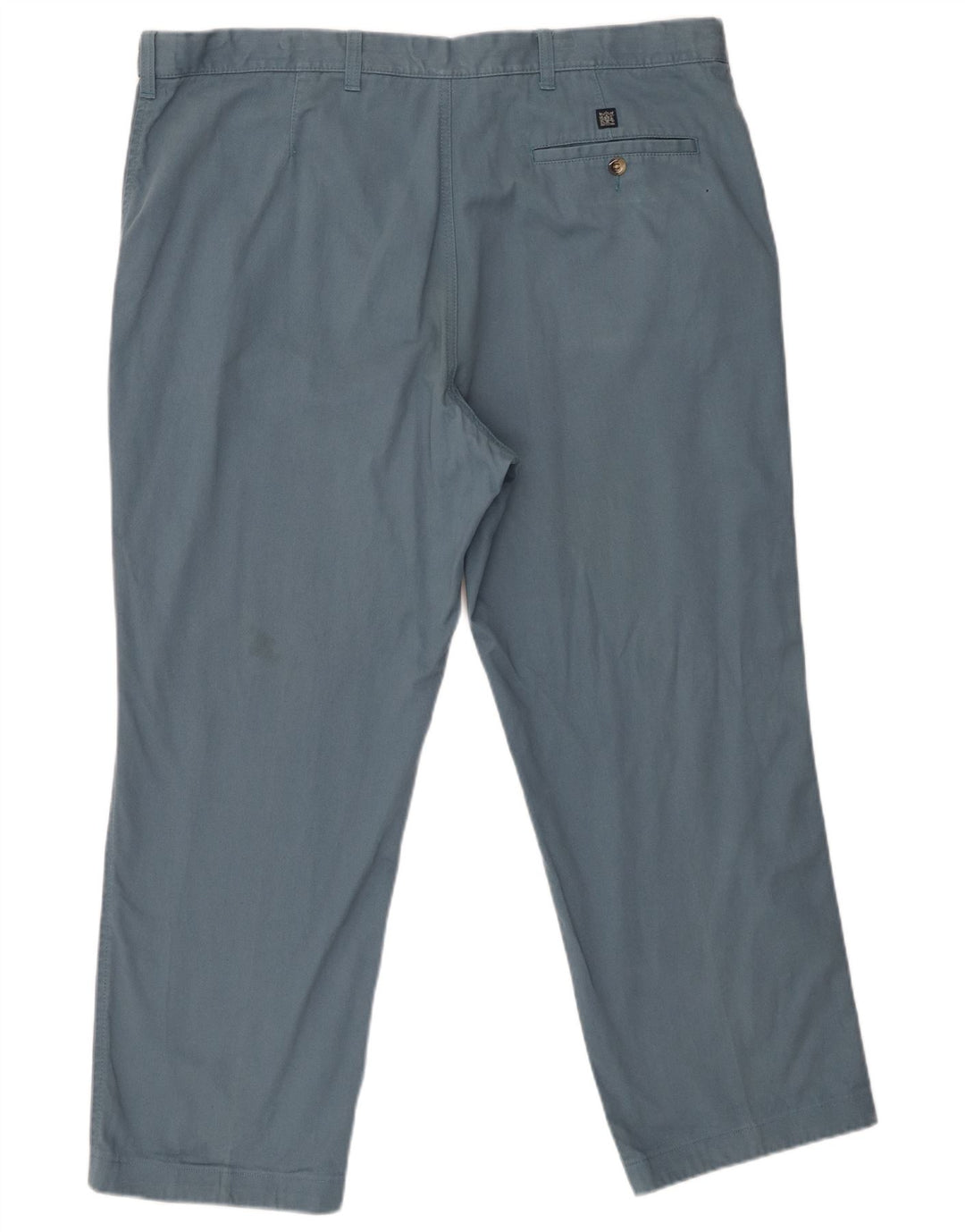 Calça chino masculina Marks & Spencer de ajuste regular W42 L29 algodão azul