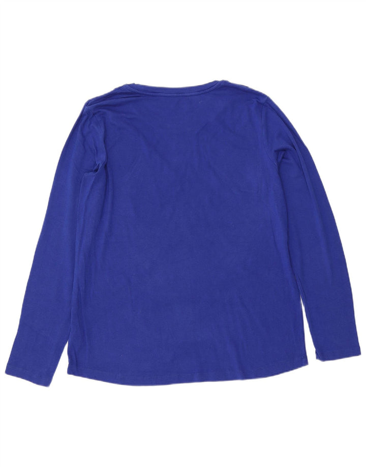EDDIE BAUER Top masculino manga comprida XL algodão azul