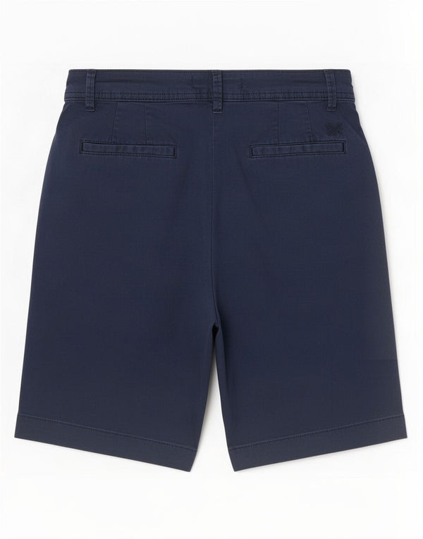 Shorts Chino feminino Crew Clothing UK 8 pequeno W27 azul marinho