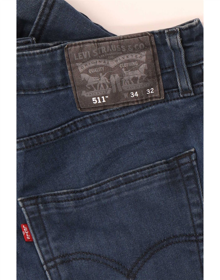 Jeans Levis 511 Slim Masculino W34 L32 Azul