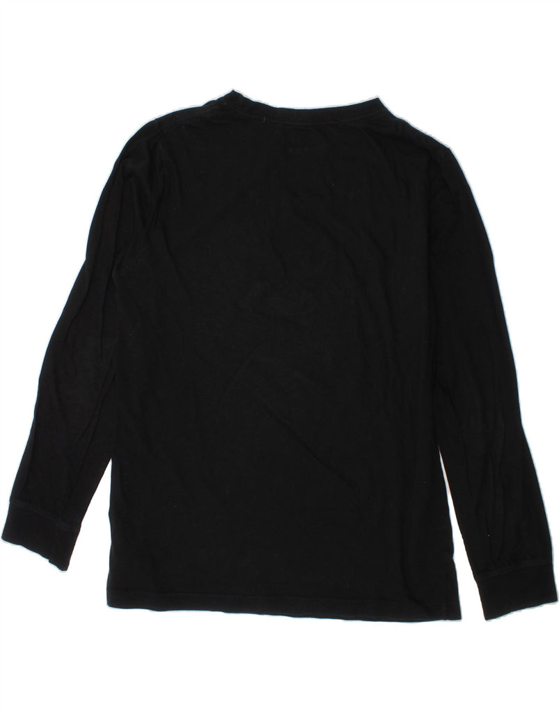 JORDAN Boys Graphic Top Long Sleeve 13-14 Years XL Black Cotton Vintage Jordan and Second-Hand Jordan from Messina Hembry 